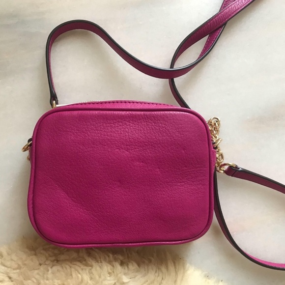 Michael Kors Fulton Pebbled Leather Crossbody Chain Bag - Picture 9 of 10